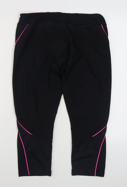 Walmart Womens Black  Polyester Jogger Leggings Size L L26 in
