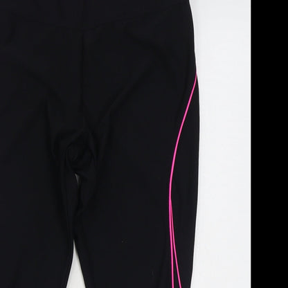 Walmart Womens Black  Polyester Jogger Leggings Size L L26 in