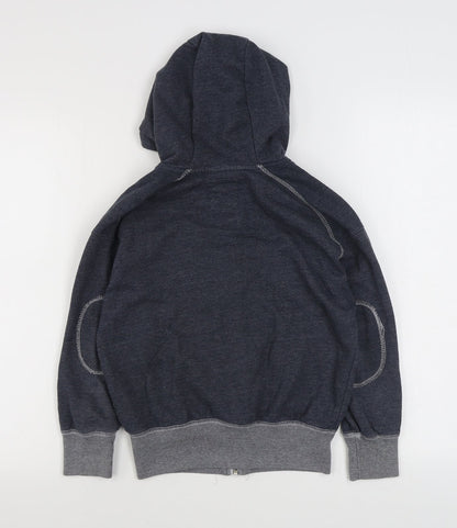 Hay Wire Boys Blue  Cotton Full Zip Hoodie Size 6-7 Years  Zip