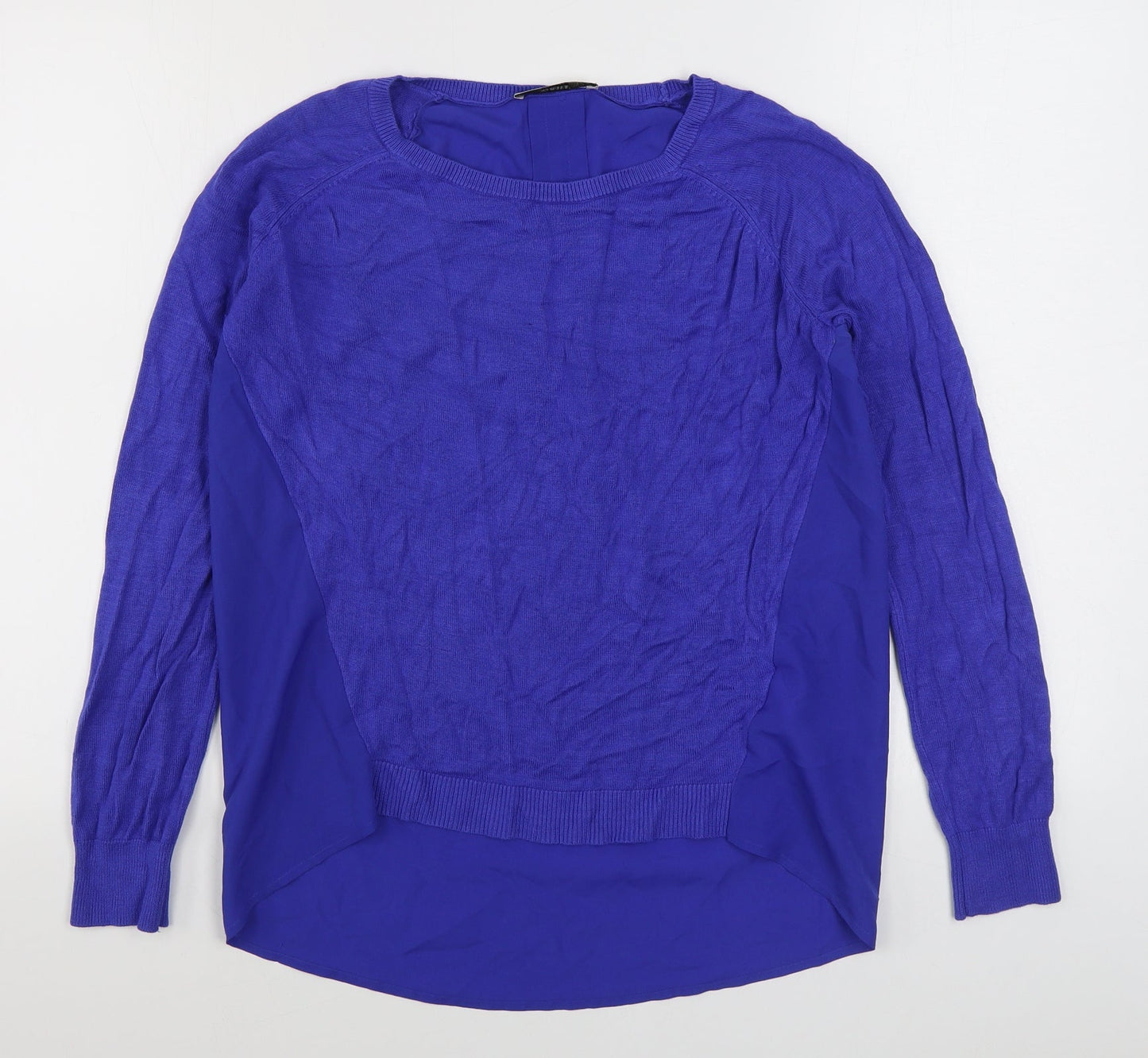 Womens UK Size S Oasis Blue Pullover Jumper