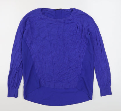 Womens UK Size S Oasis Blue Pullover Jumper