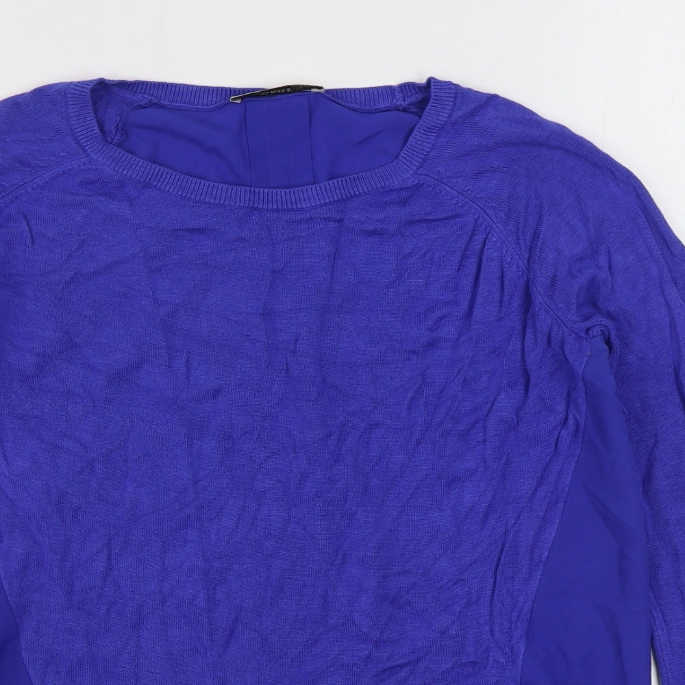 Womens UK Size S Oasis Blue Pullover Jumper