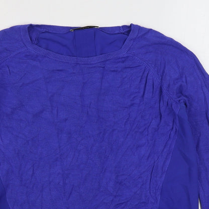 Womens UK Size S Oasis Blue Pullover Jumper