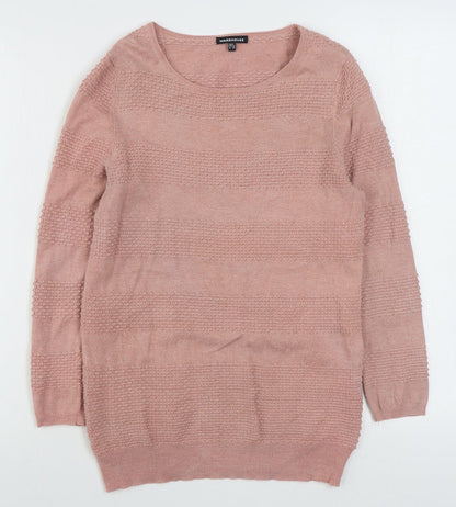 Womens UK Size 8 Warehouse Pink Pullover Jumper