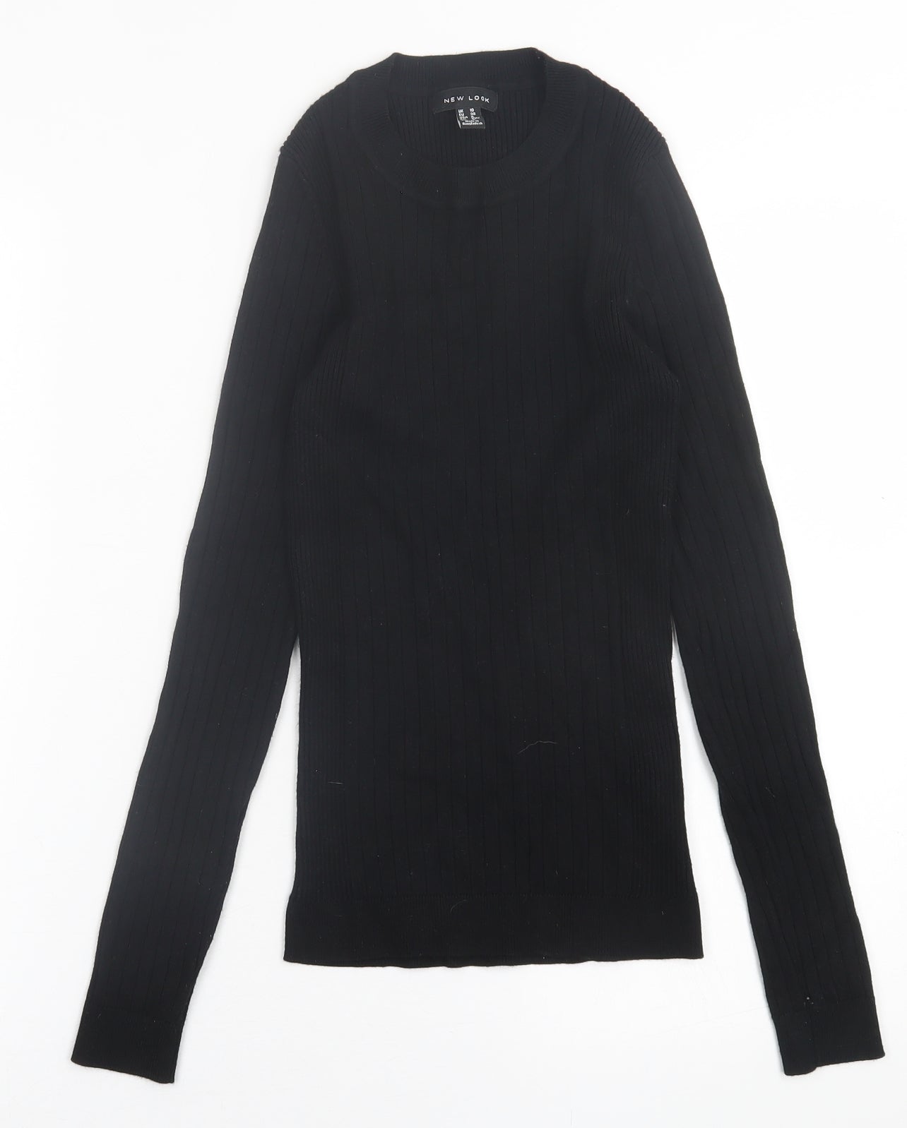 Womens UK Size 10 New Look Black Pullover Jumper