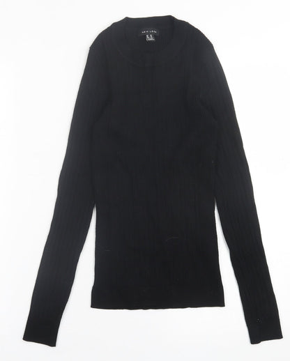Womens UK Size 10 New Look Black Pullover Jumper