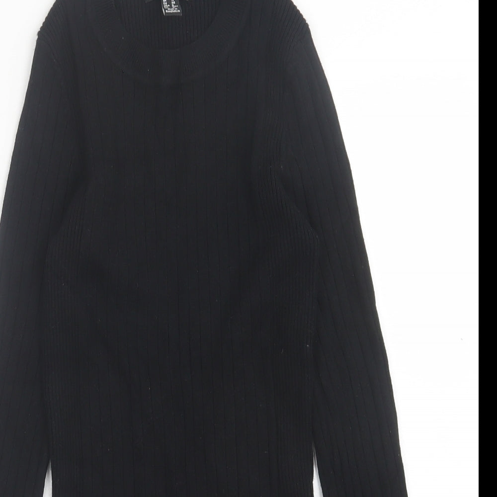 Womens UK Size 10 New Look Black Pullover Jumper