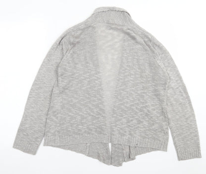 twin lakes Womens Grey V-Neck  Acrylic Cardigan Jumper Size S
