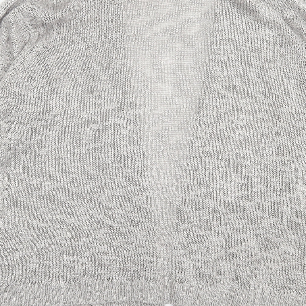 twin lakes Womens Grey V-Neck  Acrylic Cardigan Jumper Size S