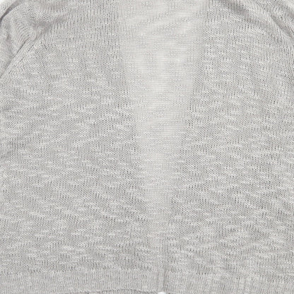 twin lakes Womens Grey V-Neck  Acrylic Cardigan Jumper Size S
