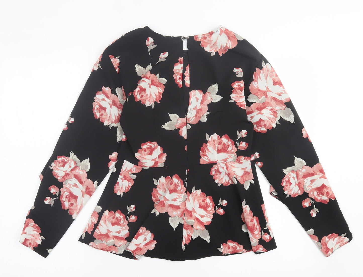 Womens UK Size 8 River Island Black Basic Blouse