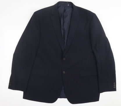 Mens UK Size 44 Racing Green Regular Blue Suit Jacket