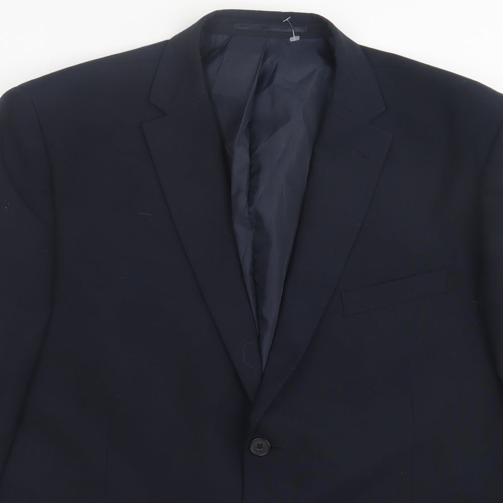 Mens UK Size 44 Racing Green Regular Blue Suit Jacket