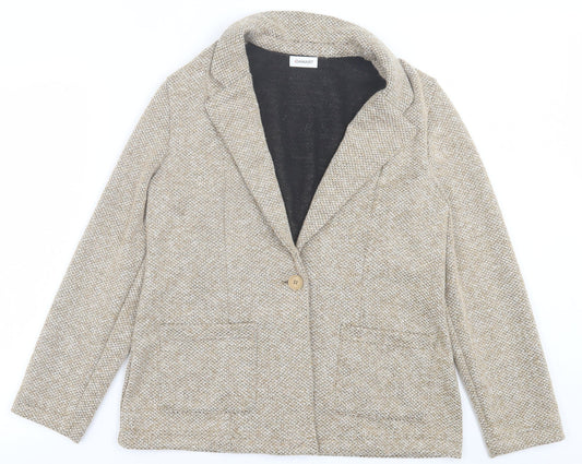 Damart Womens Brown   Jacket Blazer Size 12  Button