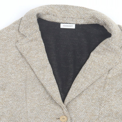 Damart Womens Brown   Jacket Blazer Size 12  Button