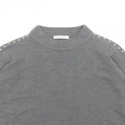 Womens UK Size 14 Classic Grey Pullover Jumper