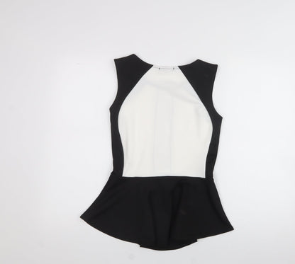 Womens UK Size 10 Exhibit Black Basic T-Shirt