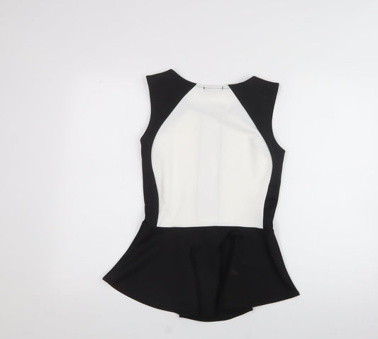Womens UK Size 10 Exhibit Black Basic T-Shirt