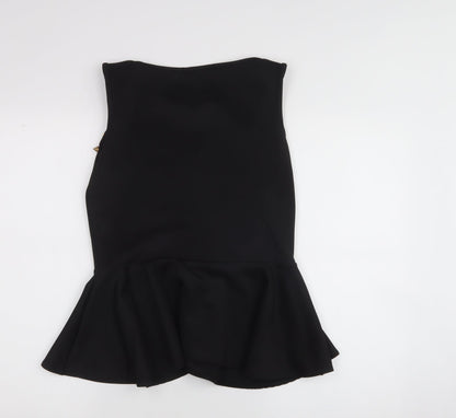 body casual  Womens Black  Polyester Skater Dress  Size S  Crew Neck