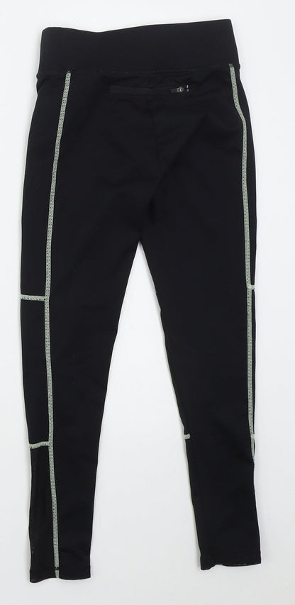 Dunnes Girls Black  Polyester Carrot Trousers Size 8-9 Years  Regular  - Better Faster Stronger