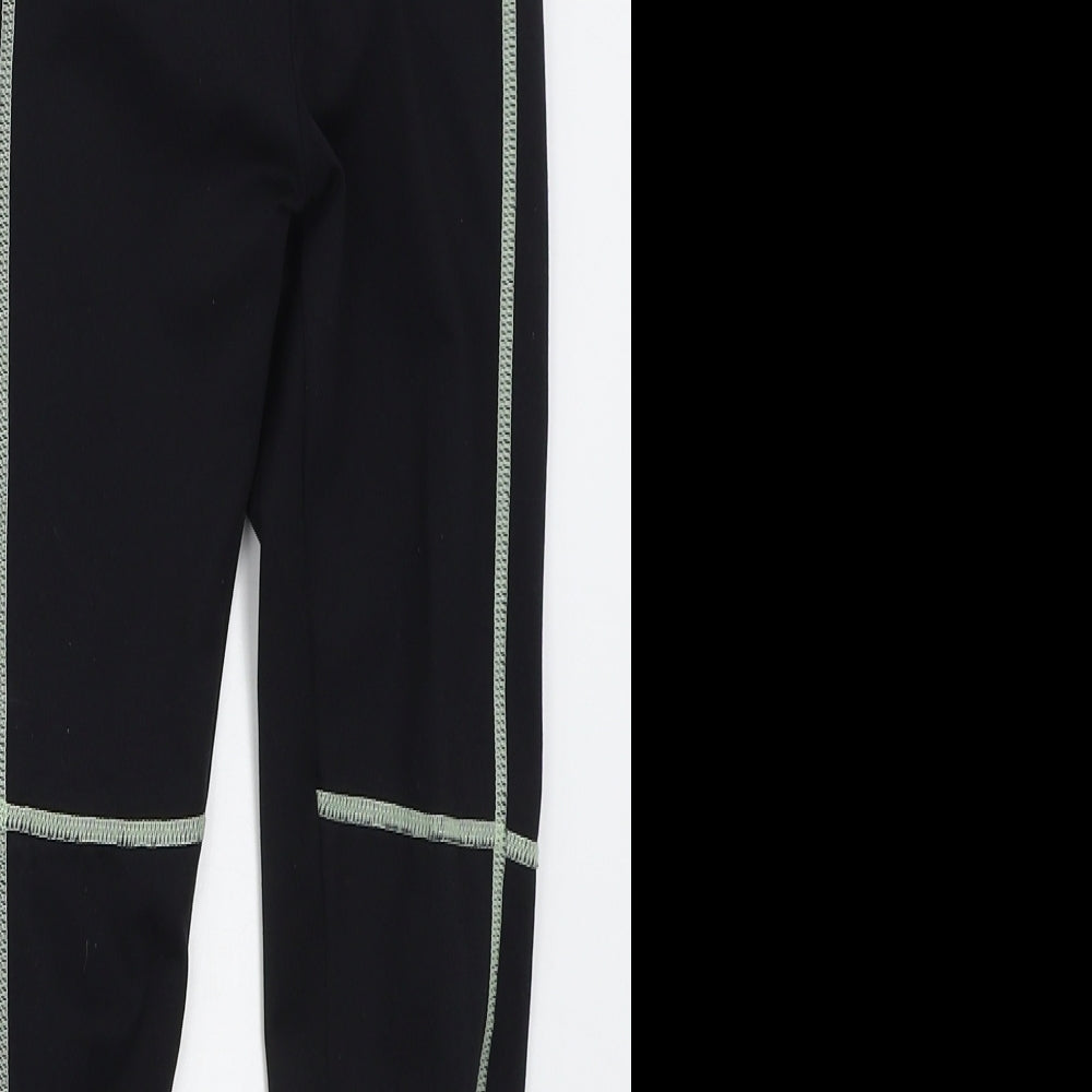 Dunnes Girls Black  Polyester Carrot Trousers Size 8-9 Years  Regular  - Better Faster Stronger