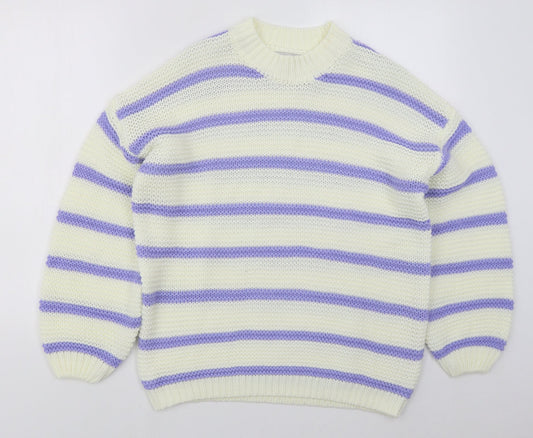 Womens UK Size 6 In the Style White Pullover Jumper