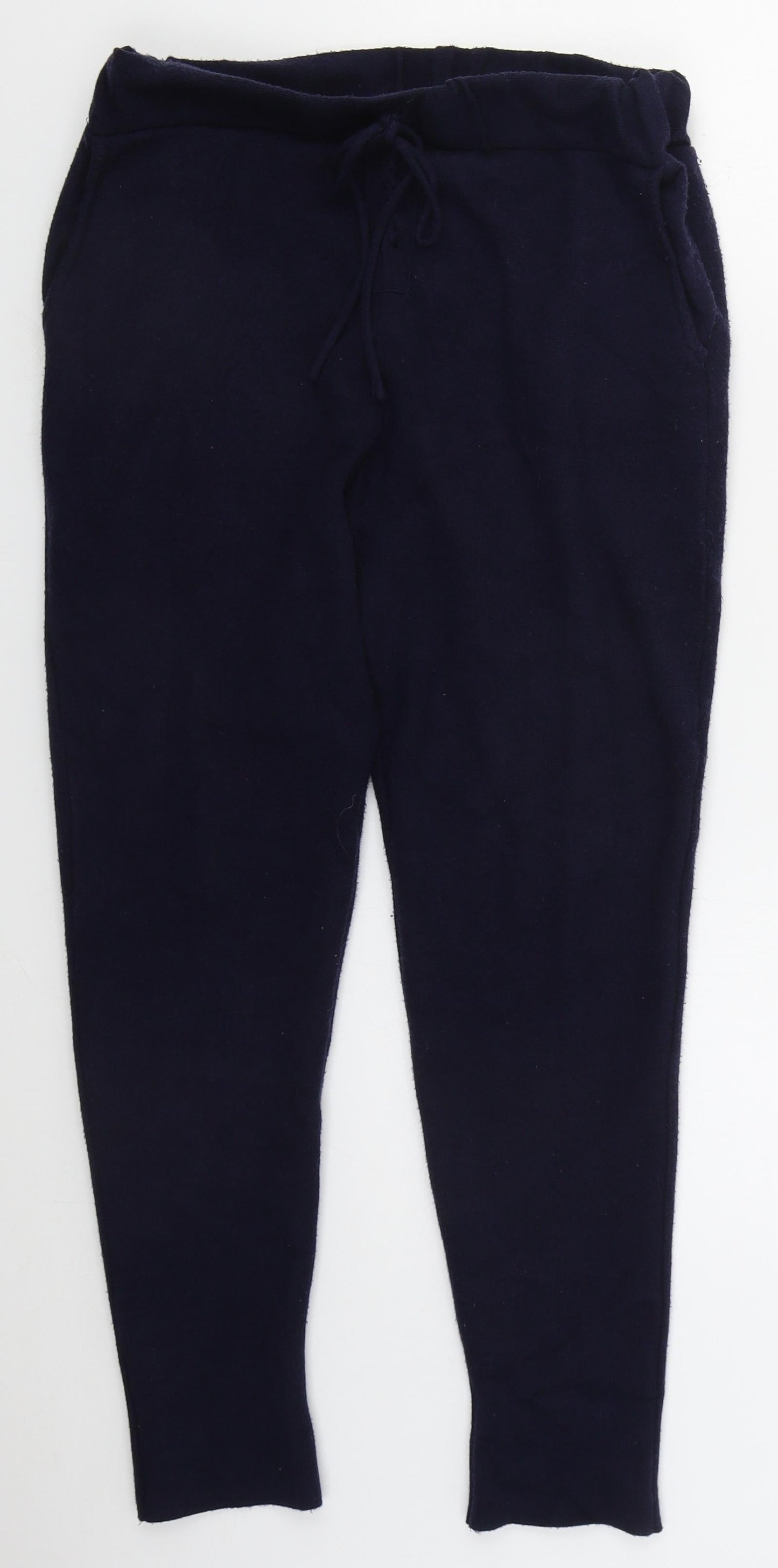 Womens UK Size M Zara Regular Fit Sweatpants Blue Trousers