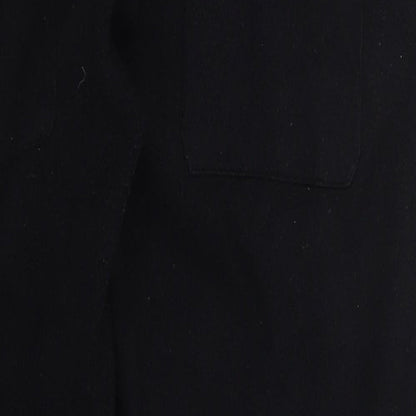 Womens UK Size M Zara Regular Fit Sweatpants Black Trousers