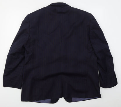 Mens UK Size 46 Brook Taverner Regular Blue Suit Jacket