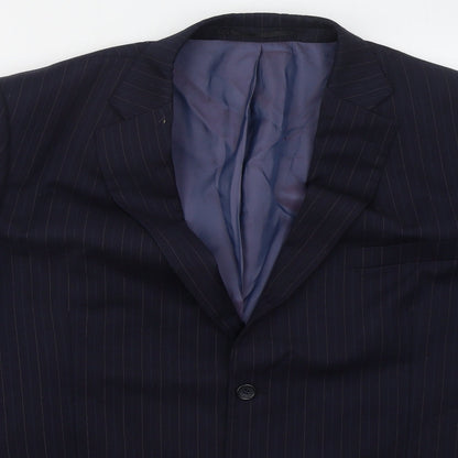 Mens UK Size 46 Brook Taverner Regular Blue Suit Jacket