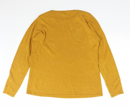 Womens UK Size 14 Bonmarché Yellow Pullover Jumper