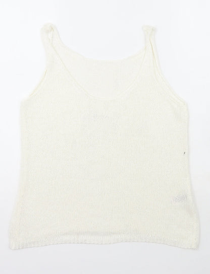 Womens UK Size 12 NEXT Ivory Basic T-Shirt
