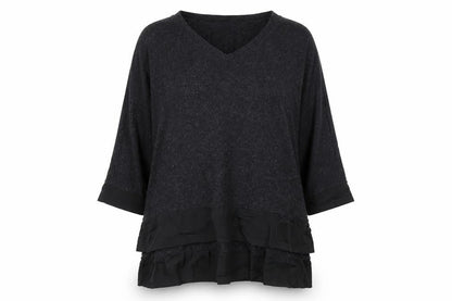 Womens UK Size 12 POMODORO Grey Pullover Jumper