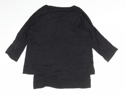 Womens UK Size 12 POMODORO Grey Pullover Jumper