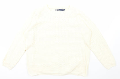 Womens UK Size L Ble Ivory Pullover Jumper