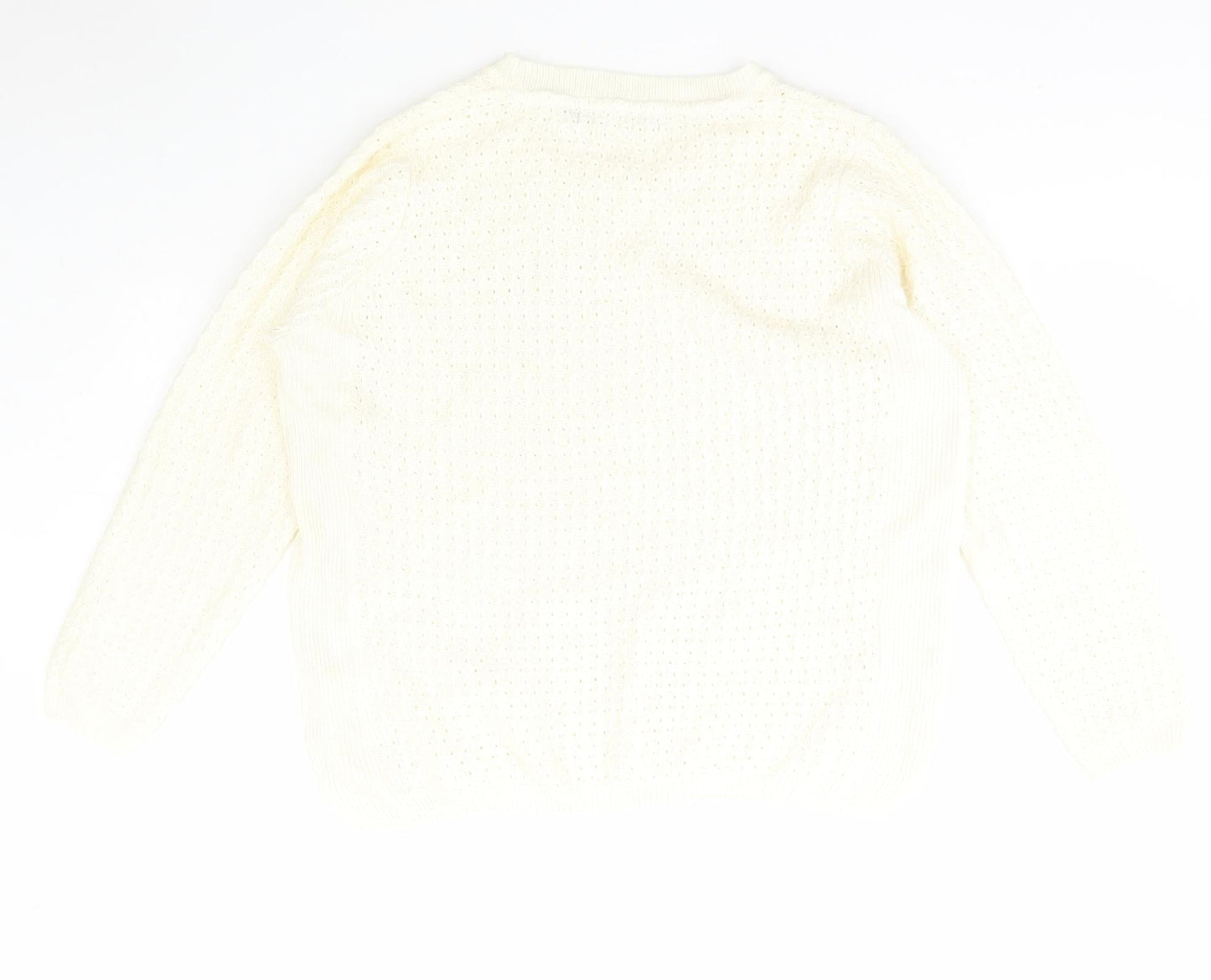 Womens UK Size L Ble Ivory Pullover Jumper