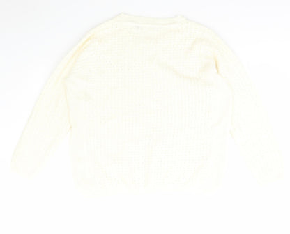 Womens UK Size L Ble Ivory Pullover Jumper