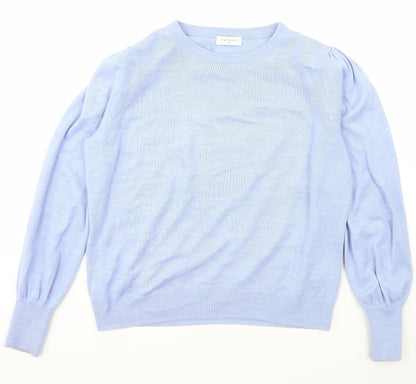 Womens UK Size M Papaya Blue Pullover Jumper