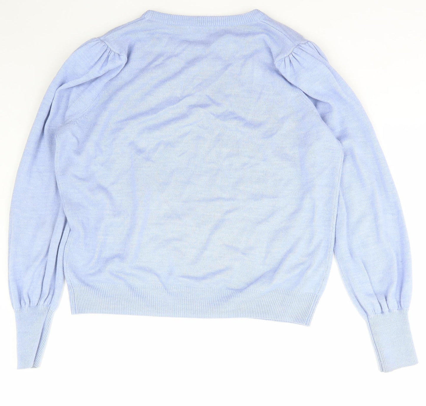 Womens UK Size M Papaya Blue Pullover Jumper