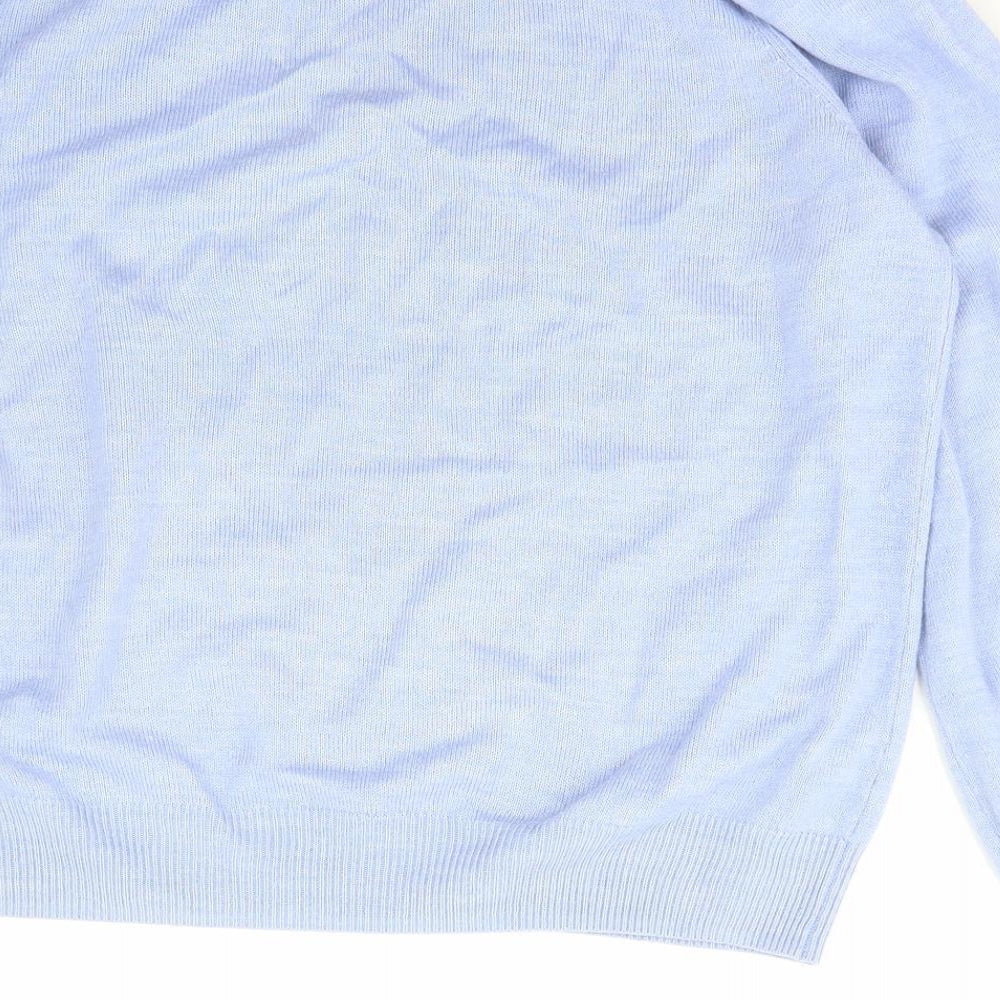 Womens UK Size M Papaya Blue Pullover Jumper