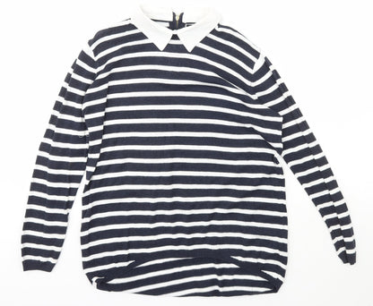 Womens UK Size 12 Atmosphere Blue Pullover Jumper