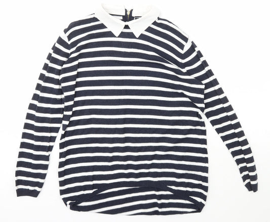 Womens UK Size 12 Atmosphere Blue Pullover Jumper