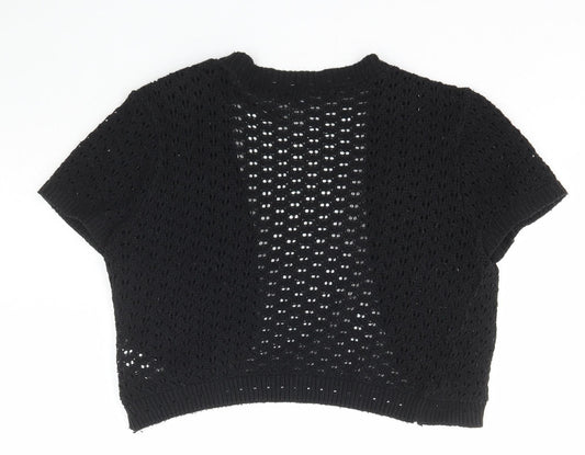 Womens UK Size 14 New Look Black Cardigan Jumper