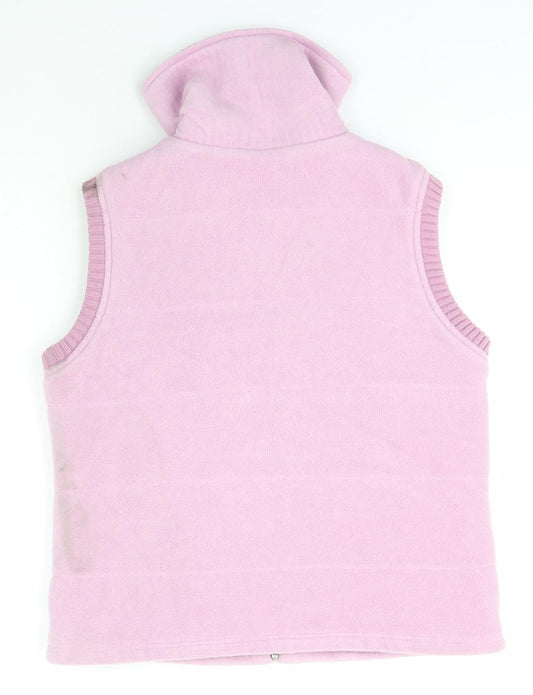 Womens UK Size 14 NEXT Pink Full Zip Jumper