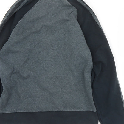 George Mens Grey  Cotton Full Zip Sweatshirt Size S