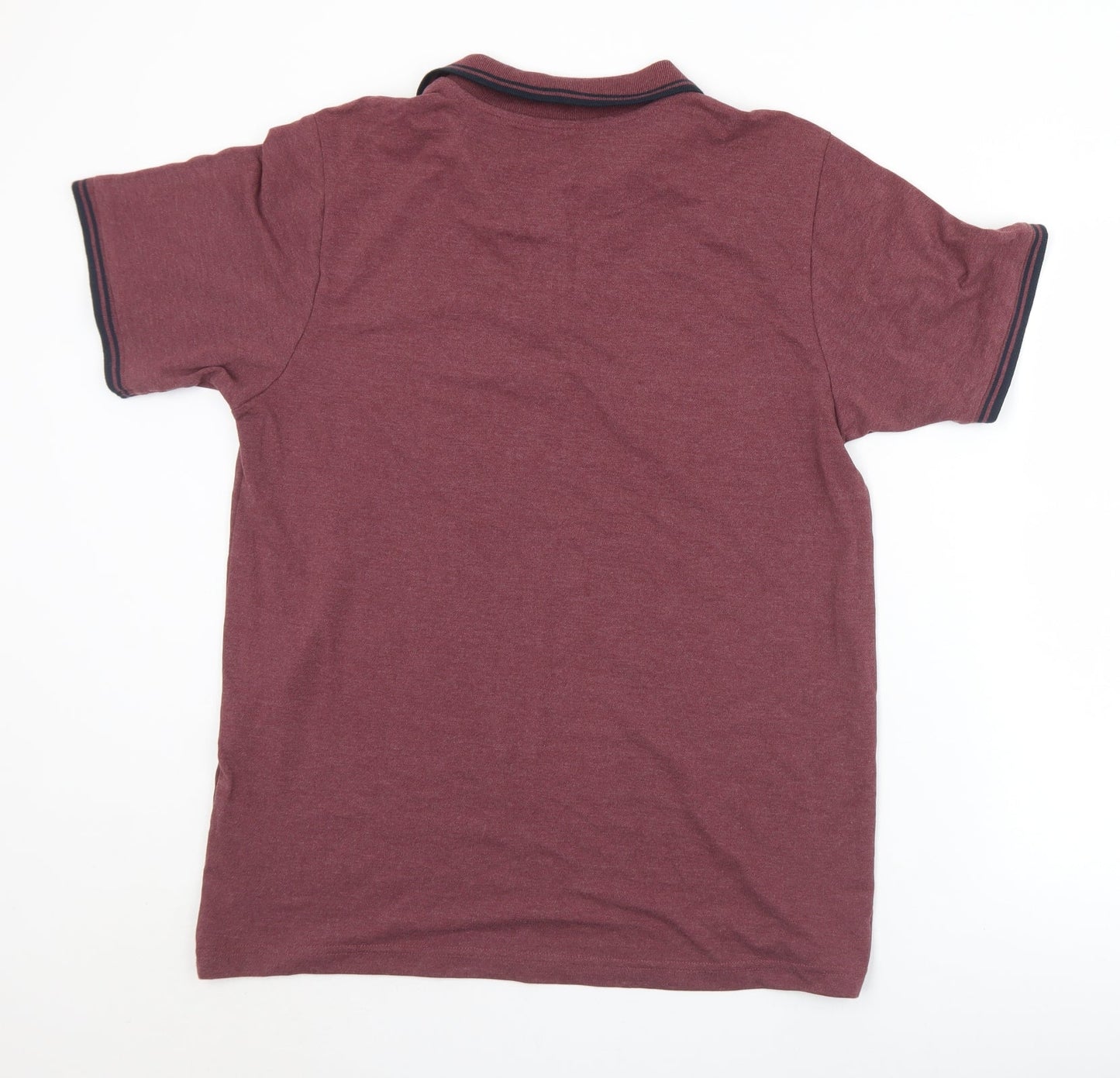 Orginals Mens Purple  Cotton  Polo Size M Collared Button