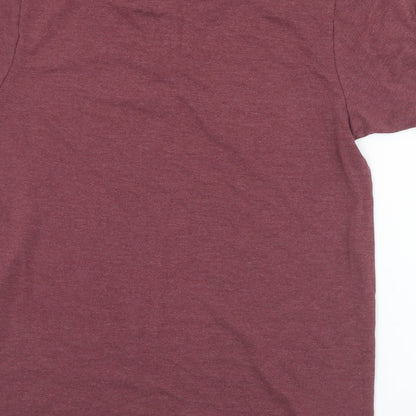 Orginals Mens Purple  Cotton  Polo Size M Collared Button