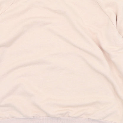 Molly Bracken Womens Pink  Cotton Pullover Sweatshirt Size XL