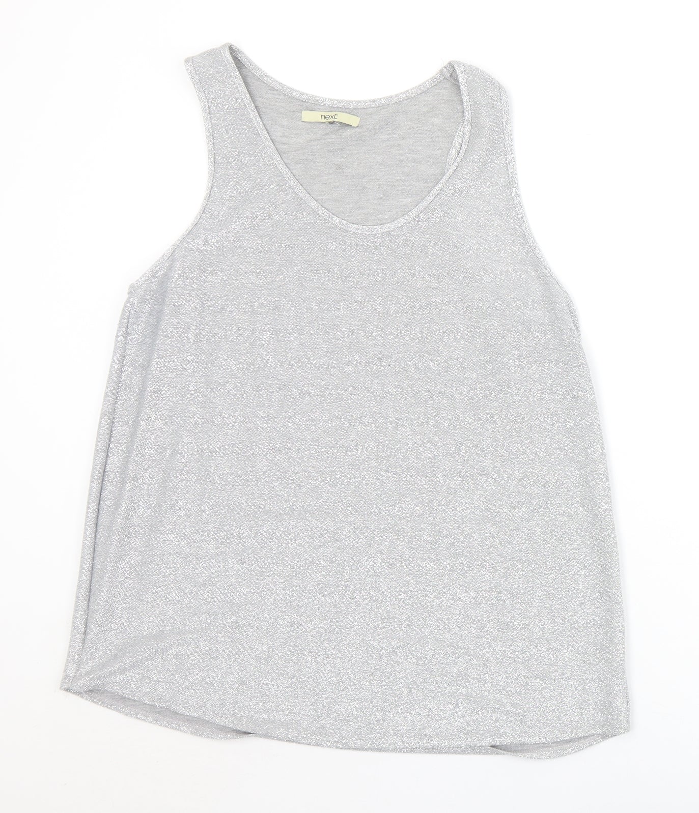 Womens UK Size 14 NEXT Silver Basic Tank