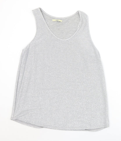 Womens UK Size 14 NEXT Silver Basic Tank